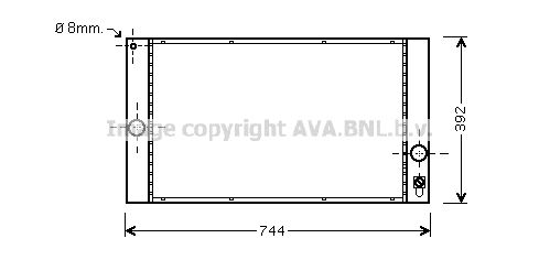 AVA QUALITY COOLING Радиатор, охлаждение двигателя VO2141